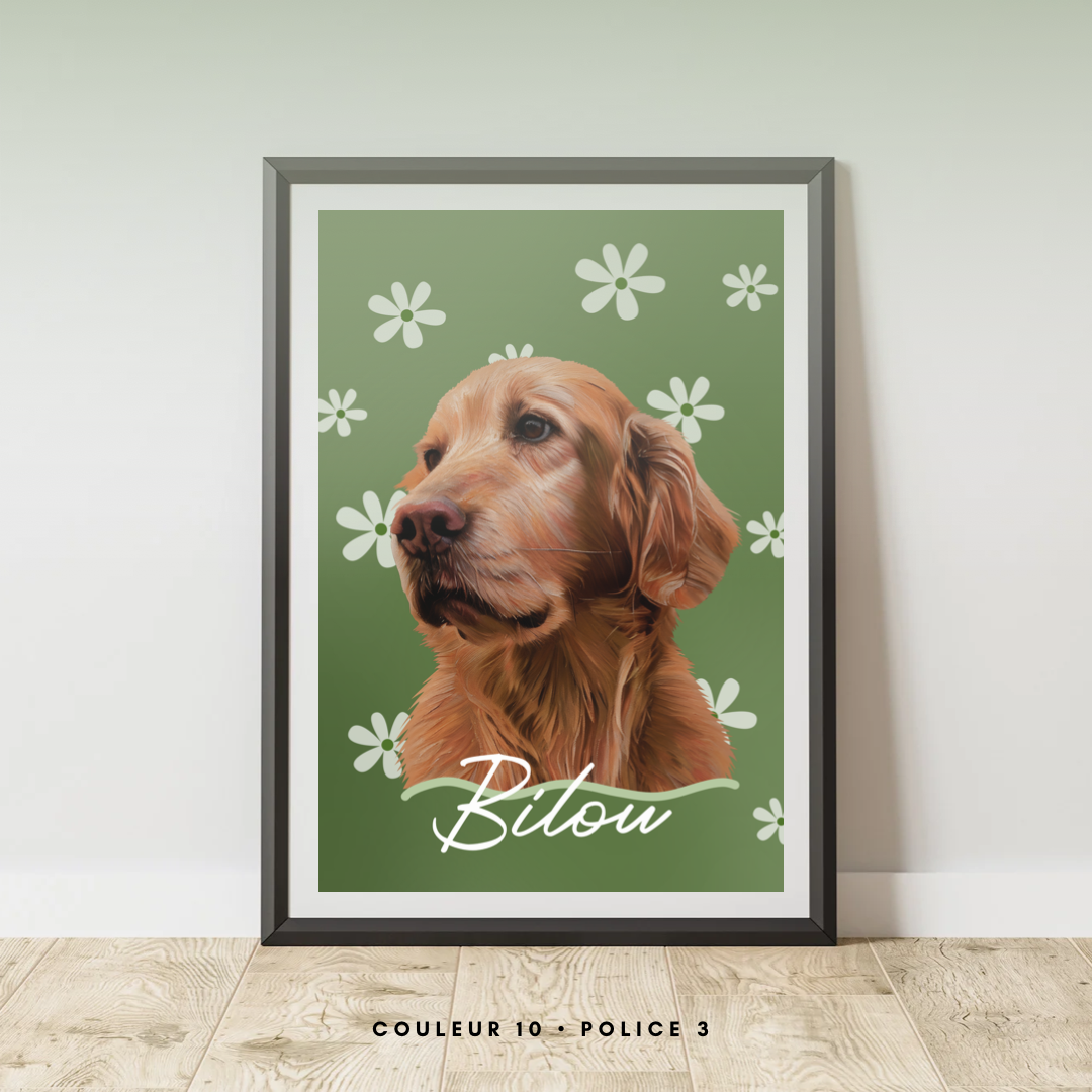 Affiche Personnalisée Flower (Un animal)