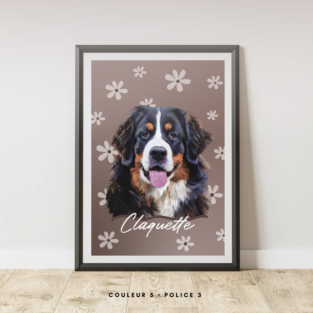 Affiche Personnalisée Flower (Un animal)