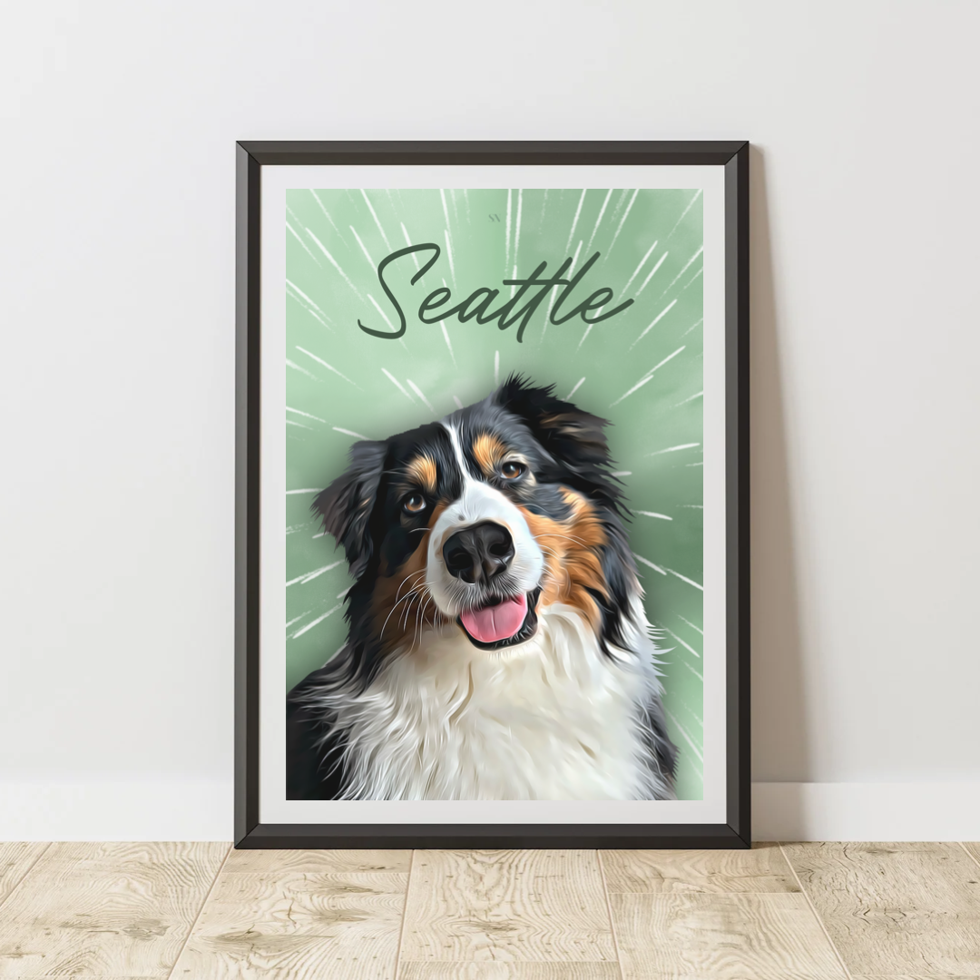 Affiche personnalisée Animaux Artifice (1 animal)