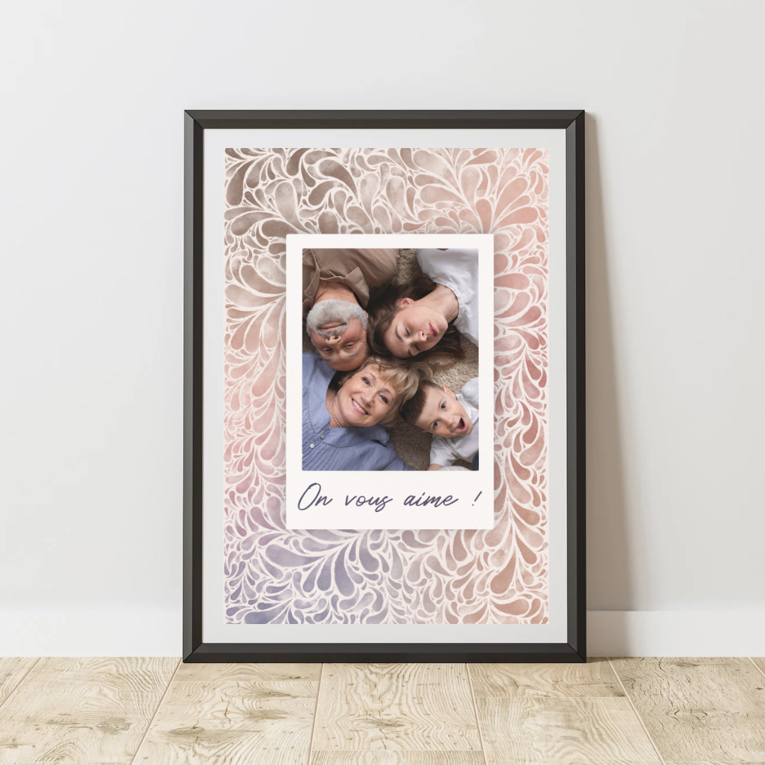 Affiche Personnalisée Photo Polaroïd Mandala