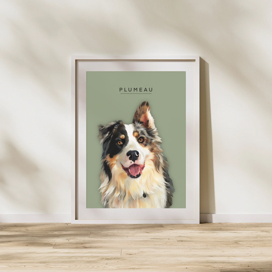 Affiche Personnalisée Aquarelle (1 à 2 Animaux)
