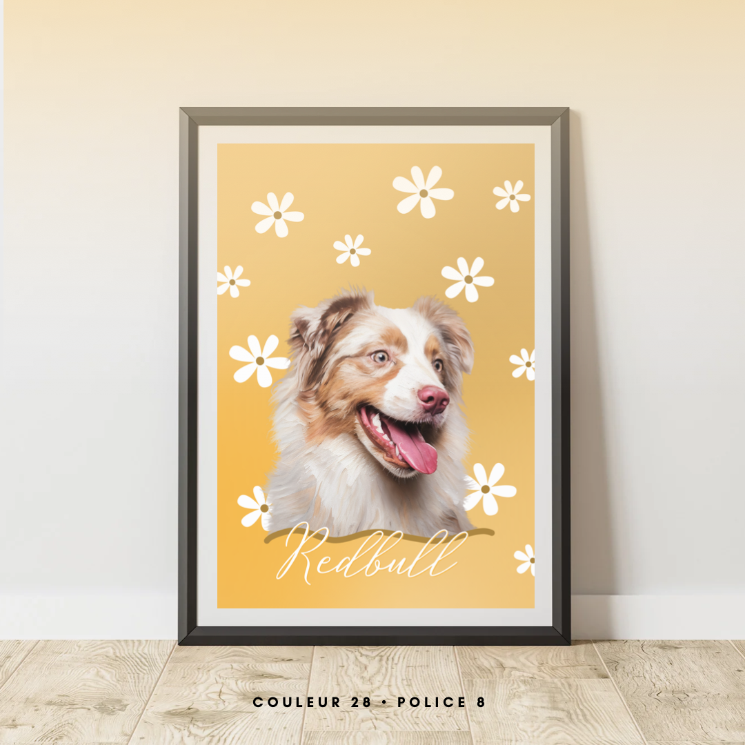 Affiche Personnalisée Flower (Un animal)