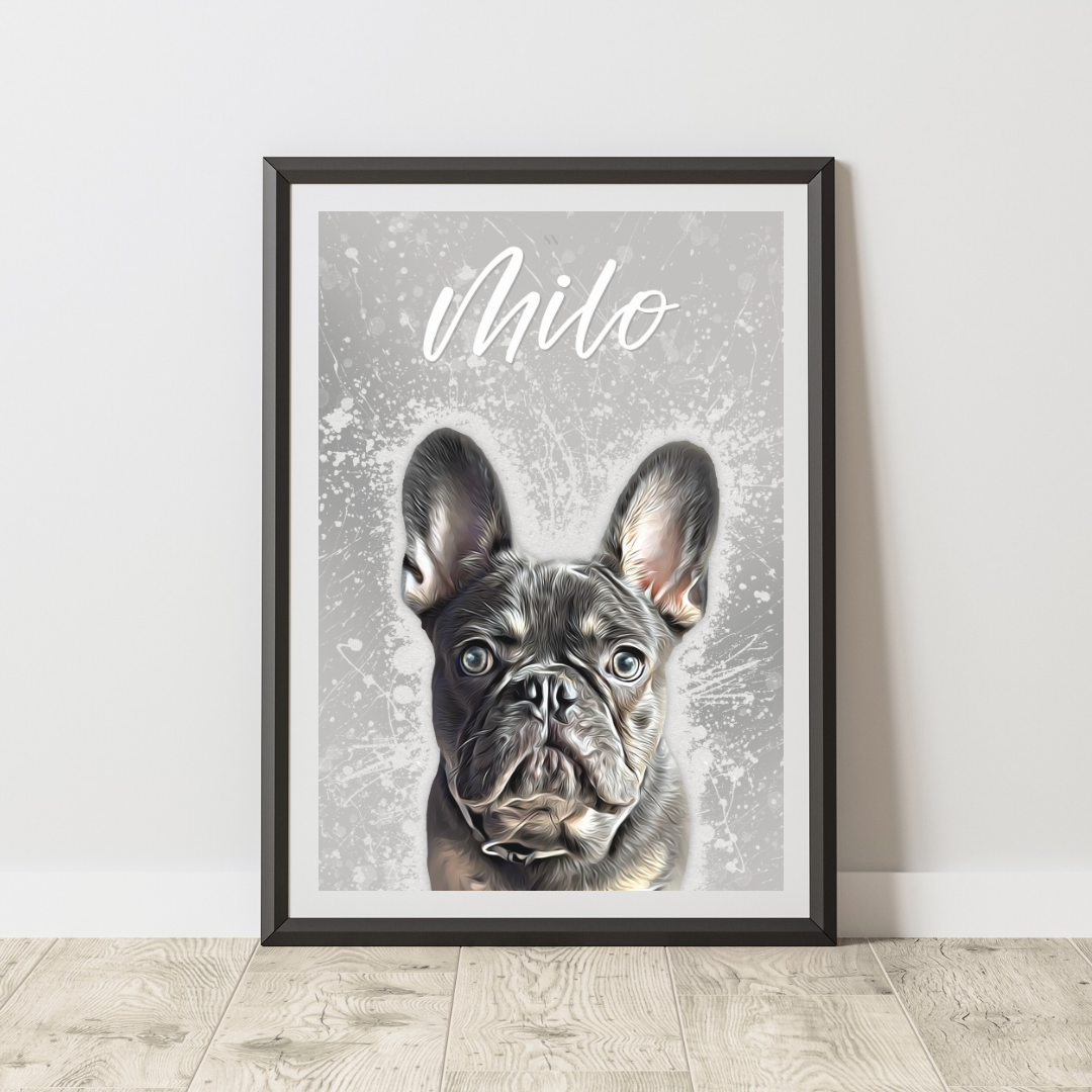 Affiche personnalisée Animaux « Nouddle Couleur » (1 à 4 animaux)