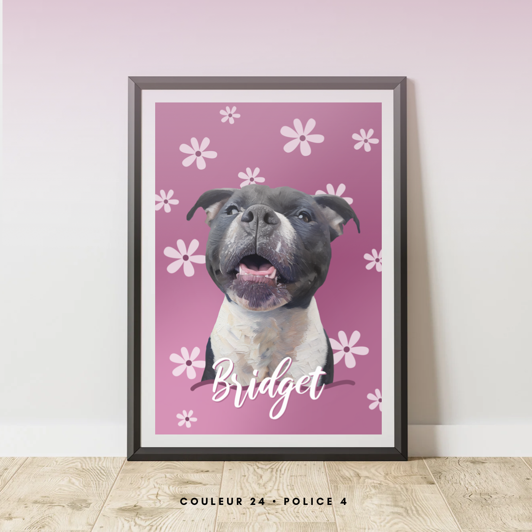 Affiche Personnalisée Flower (Un animal)