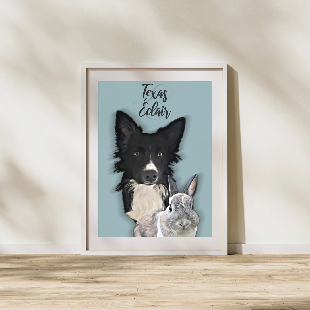 Affiche personnalisée Réel Animaux ( 1 à 4 )