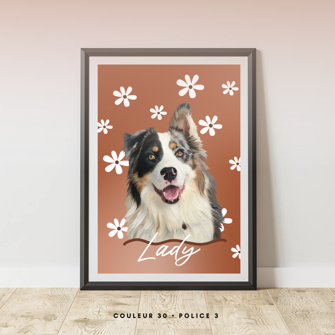Affiche Personnalisée Flower (Un animal)