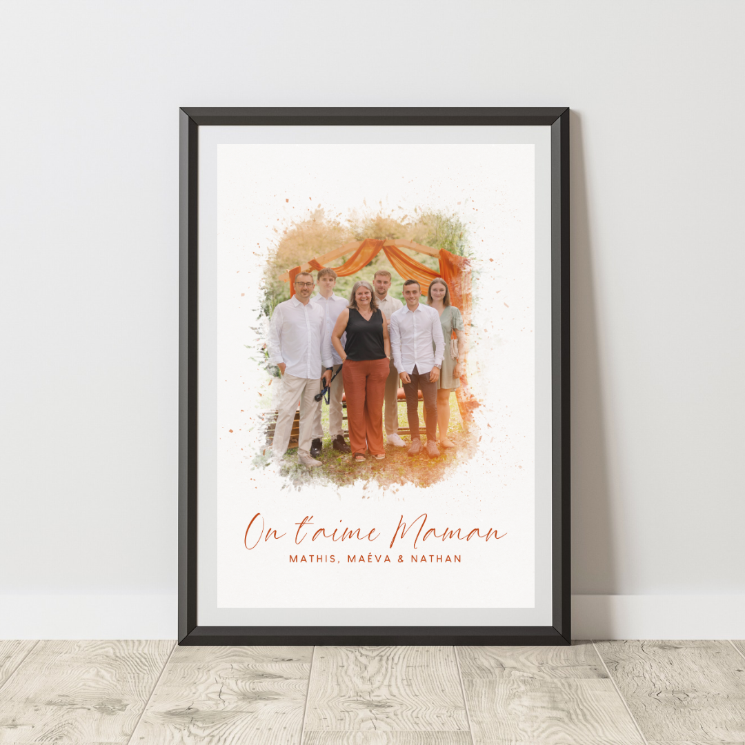 Affiche Personnalisée Photo Famille