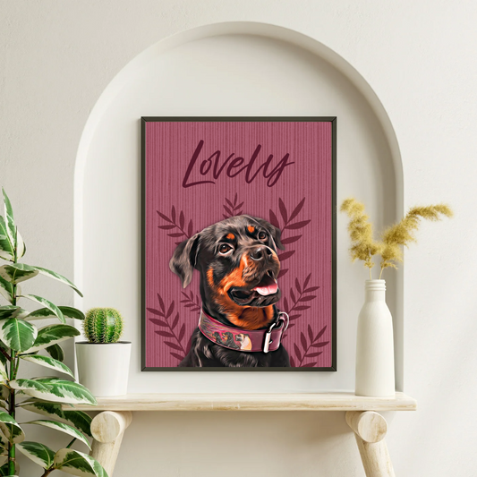 Affiche personnalisée Animaux Feuillage (1 à 4 animaux)