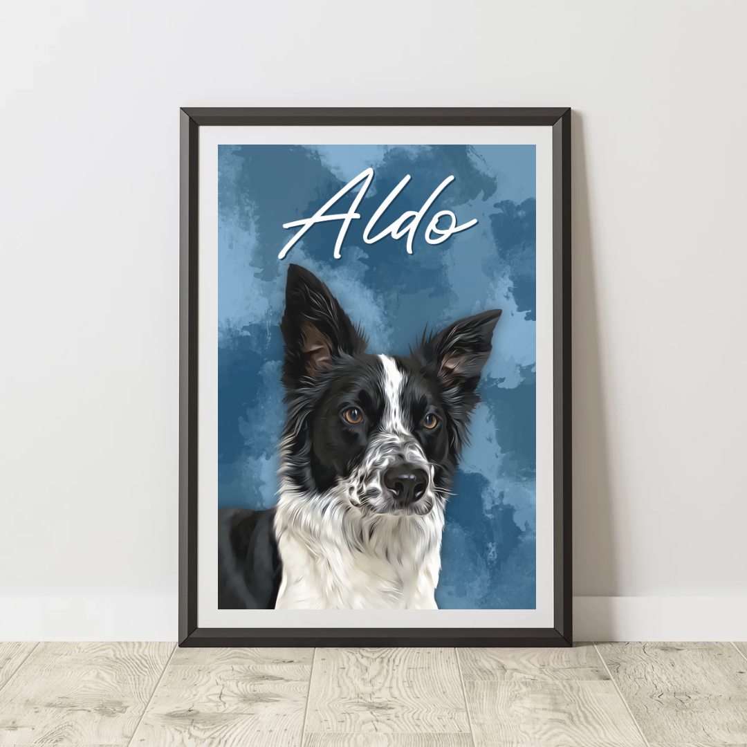 Affiche personnalisée Animaux Abstrait (1 à 4 animaux)