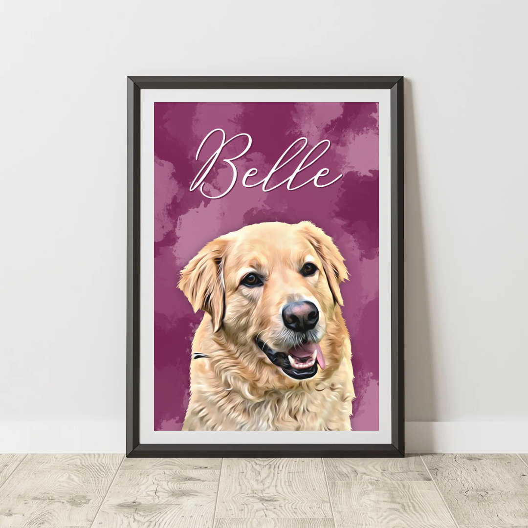 Affiche personnalisée Animaux Abstrait (1 à 4 animaux)