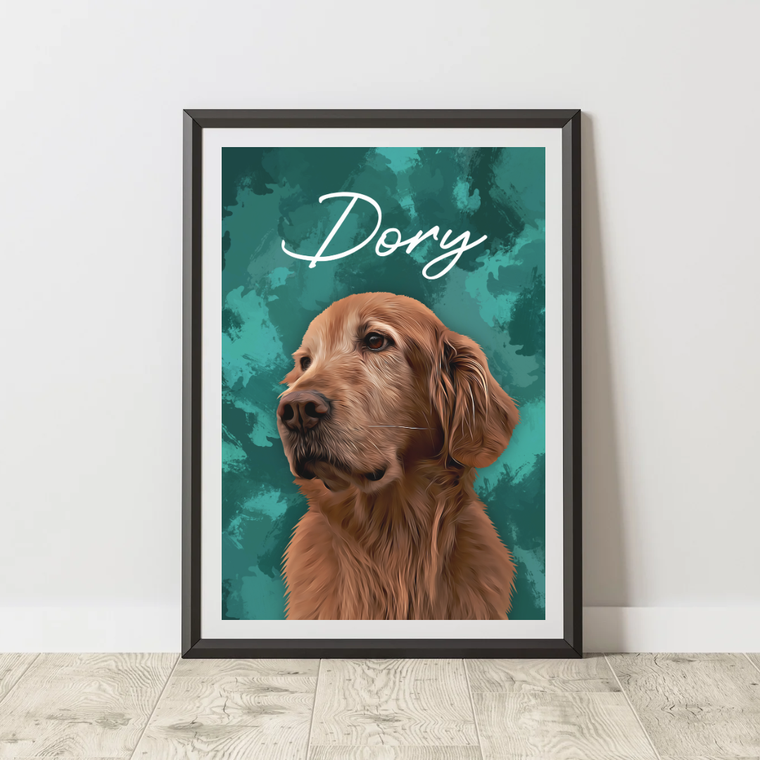 Affiche personnalisée Animaux Abstrait (1 à 4 animaux)