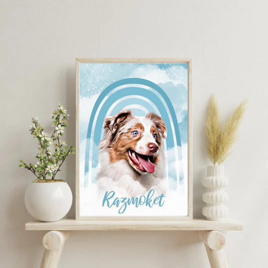 Affiche personnalisée Hommage Animal