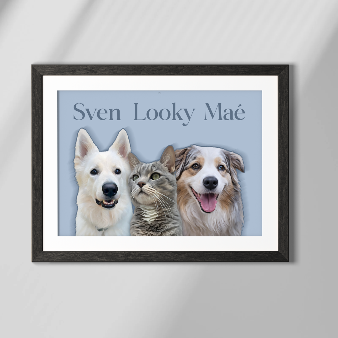 Affiche personnalisée Réel Animaux ( 1 à 9 )