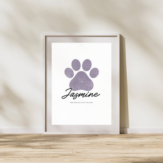 Affiche personnalisée Empreinte animaux