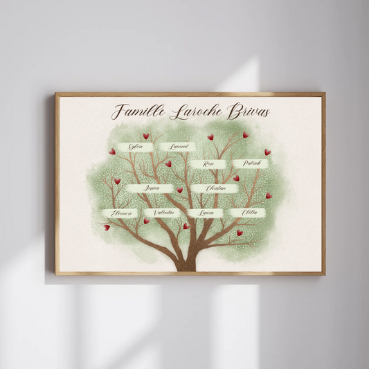 Affiche Personnalisée Arbre Généalogique