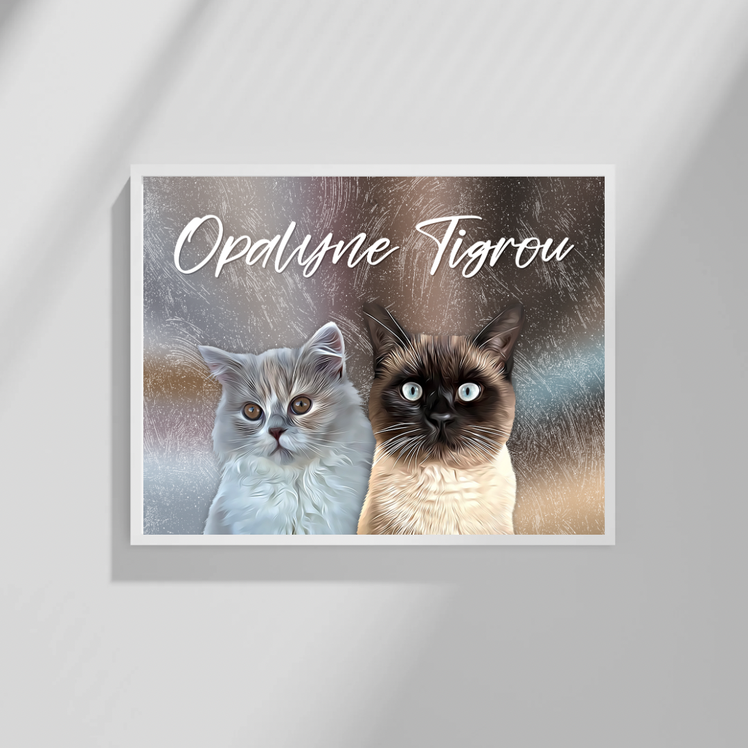 Affiche personnalisée Animaux « Seattle » (1 à 4 animaux)