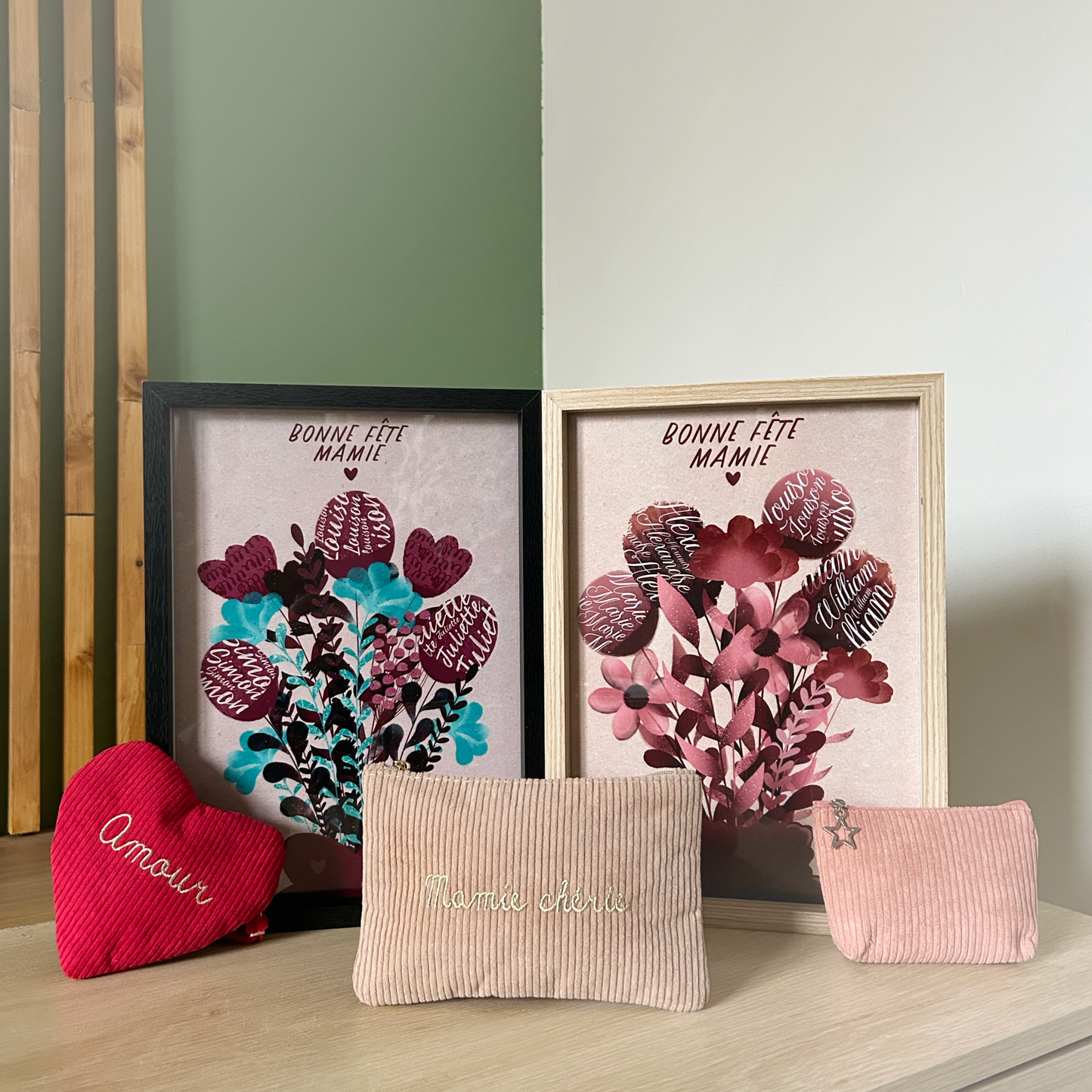 Box Fête Mamie (Porte monnaie Amour ou Pochette Mamie Chérie)