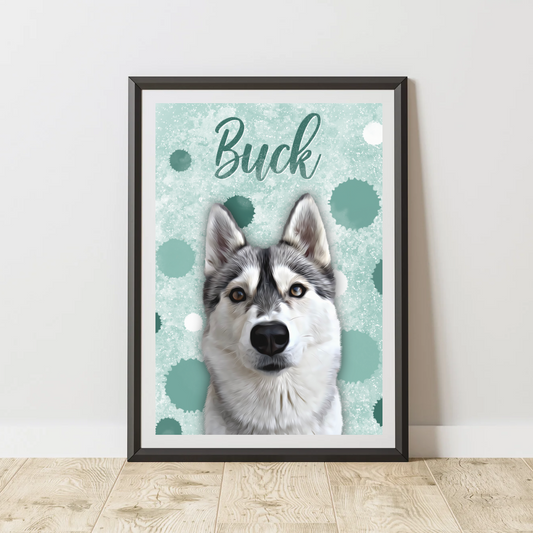Affiche Personnalisée Artiste (1 à 3 animaux)